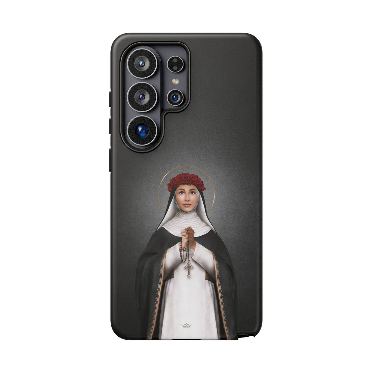 St. Rose of Lima Hard Phone Case (Dark) Copyright VENXARA