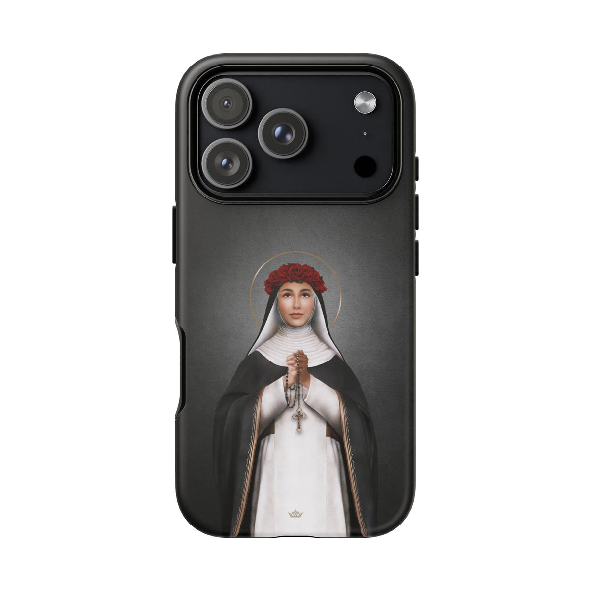 St. Rose of Lima Hard Phone Case (Dark) Copyright VENXARA