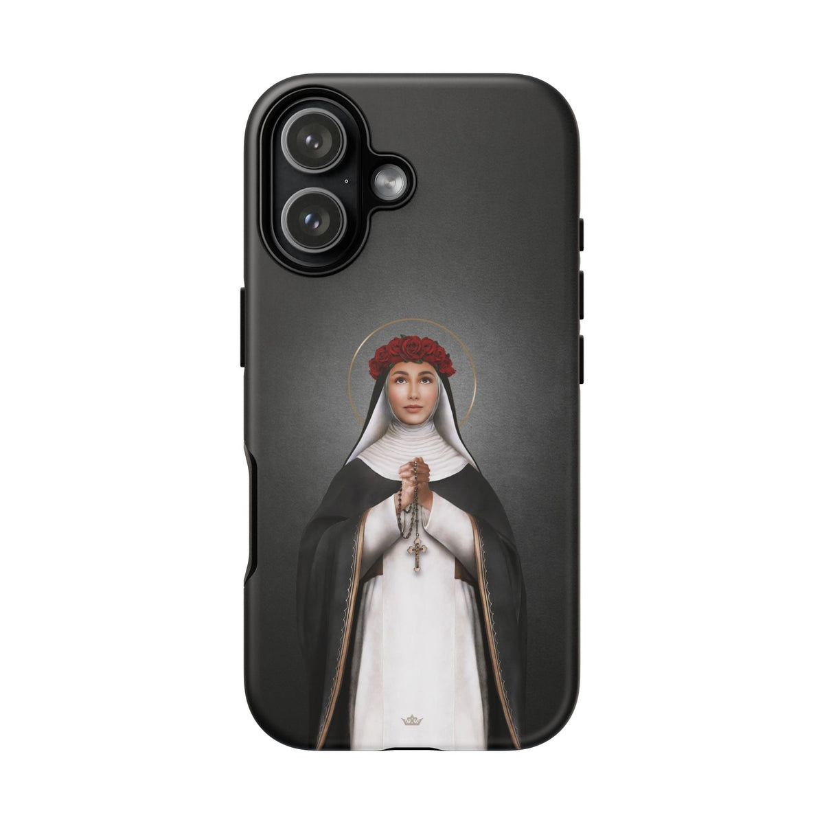 St. Rose of Lima Hard Phone Case (Dark) Copyright VENXARA