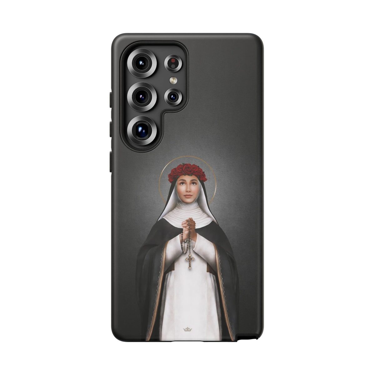 St. Rose of Lima Hard Phone Case (Dark) Copyright VENXARA