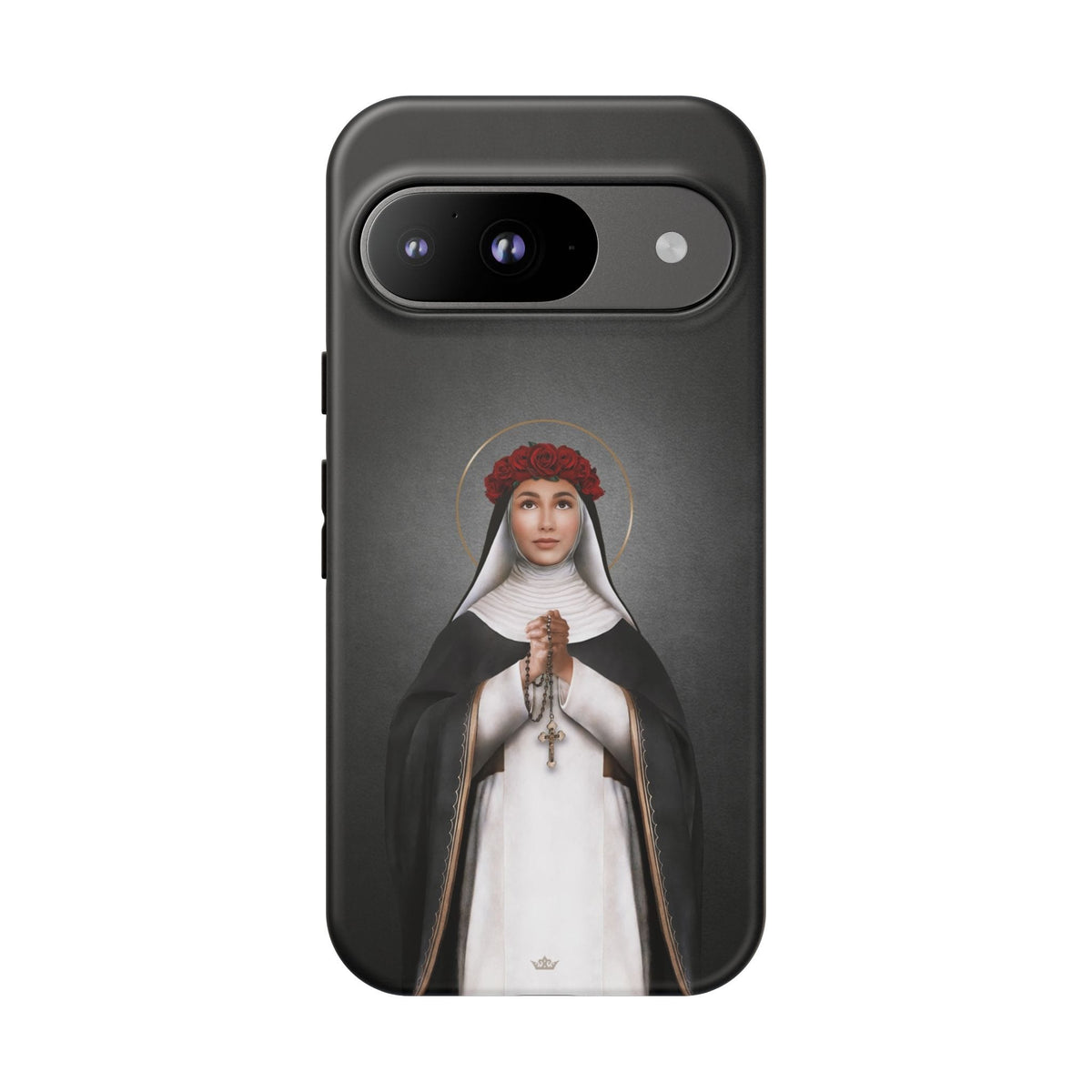 St. Rose of Lima Hard Phone Case (Dark) Copyright VENXARA
