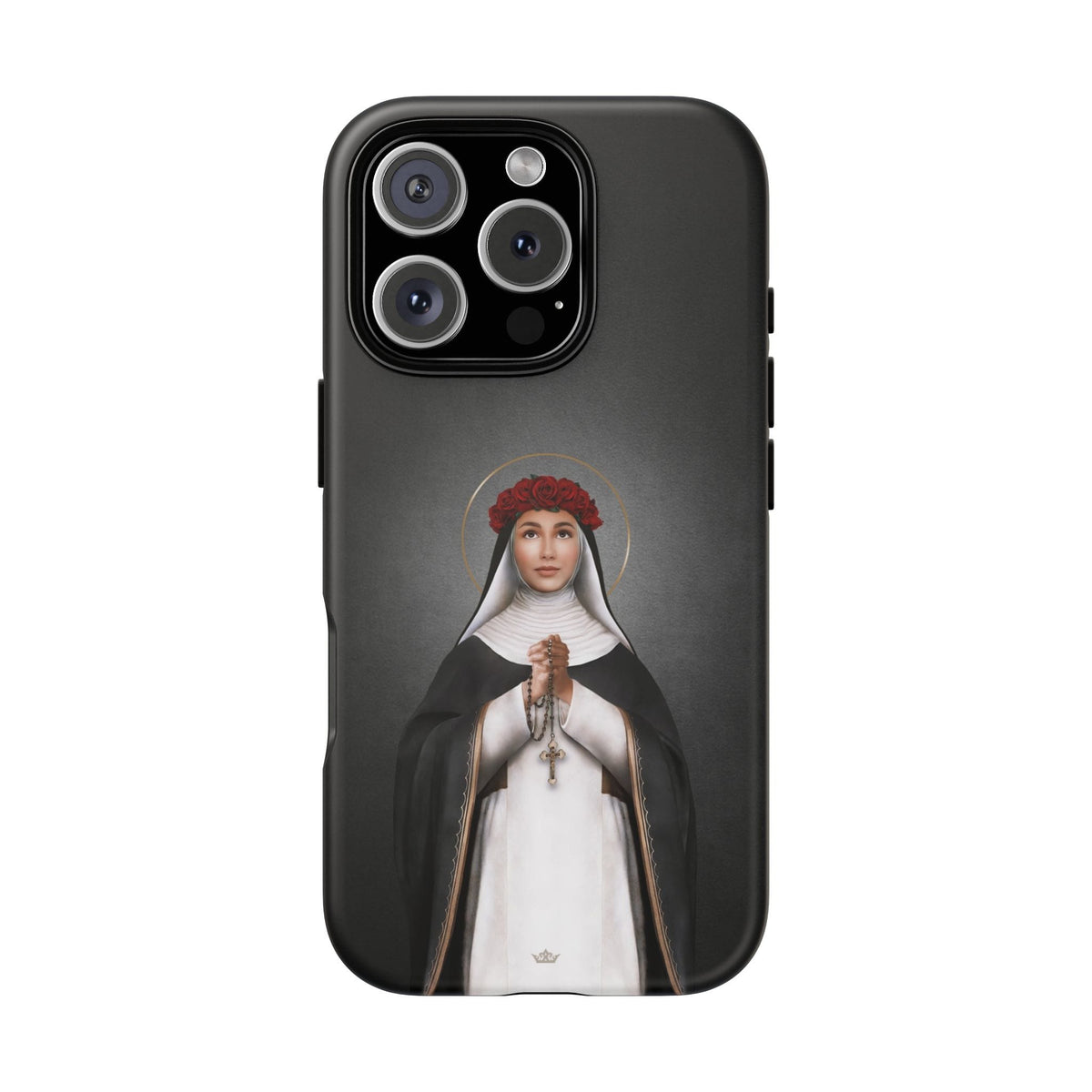 St. Rose of Lima Hard Phone Case (Dark) Copyright VENXARA
