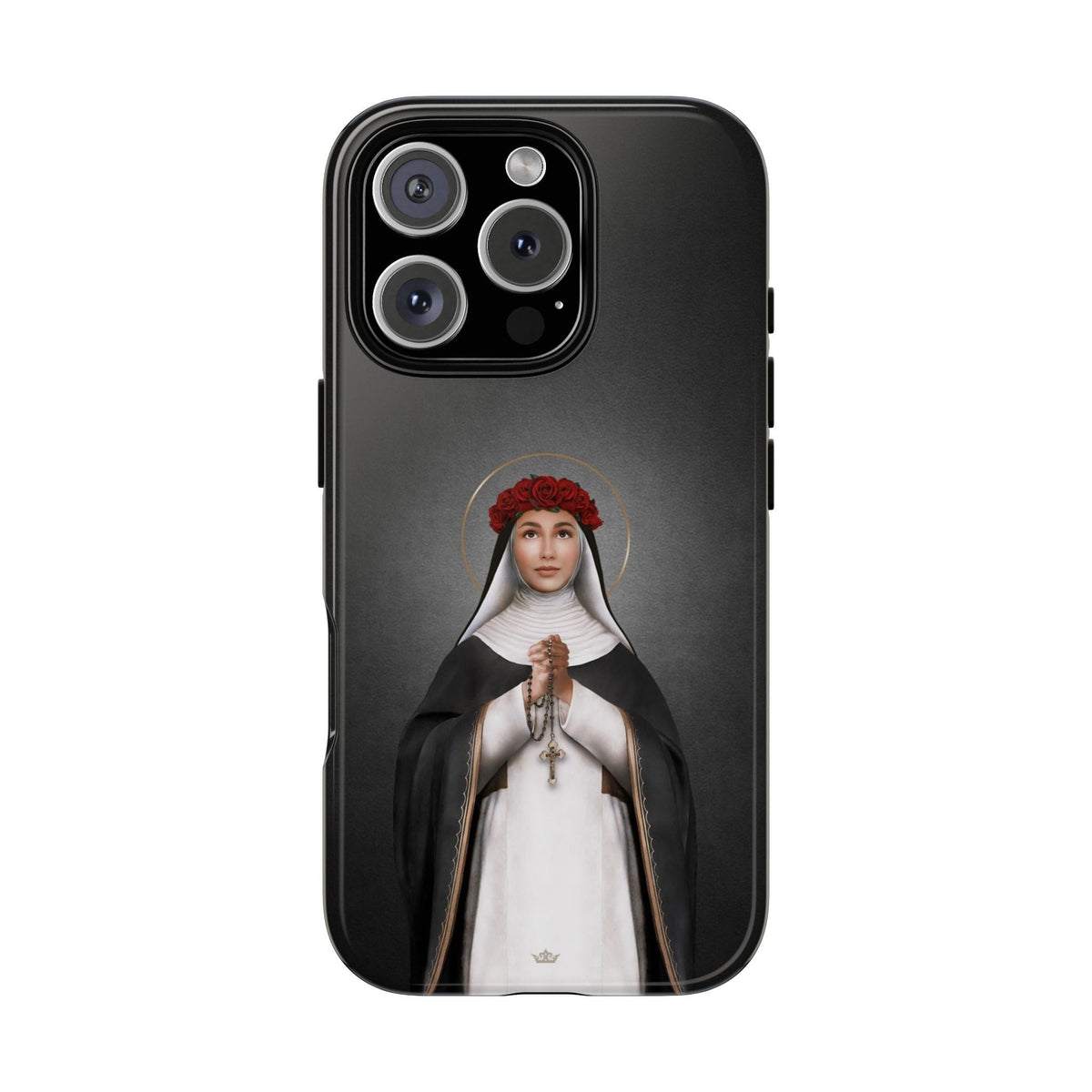 St. Rose of Lima Hard Phone Case (Dark) Copyright VENXARA