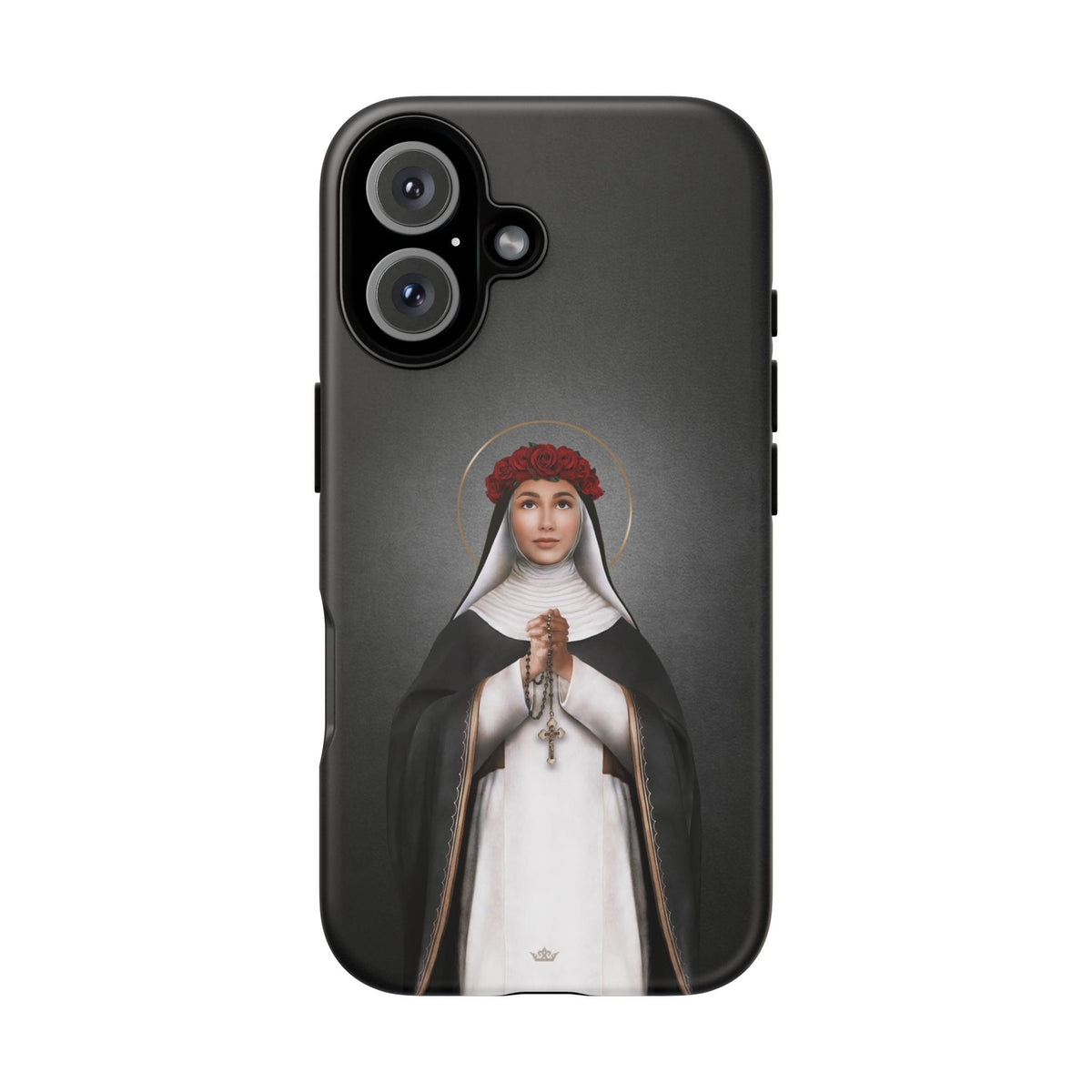St. Rose of Lima Hard Phone Case (Dark) Copyright VENXARA