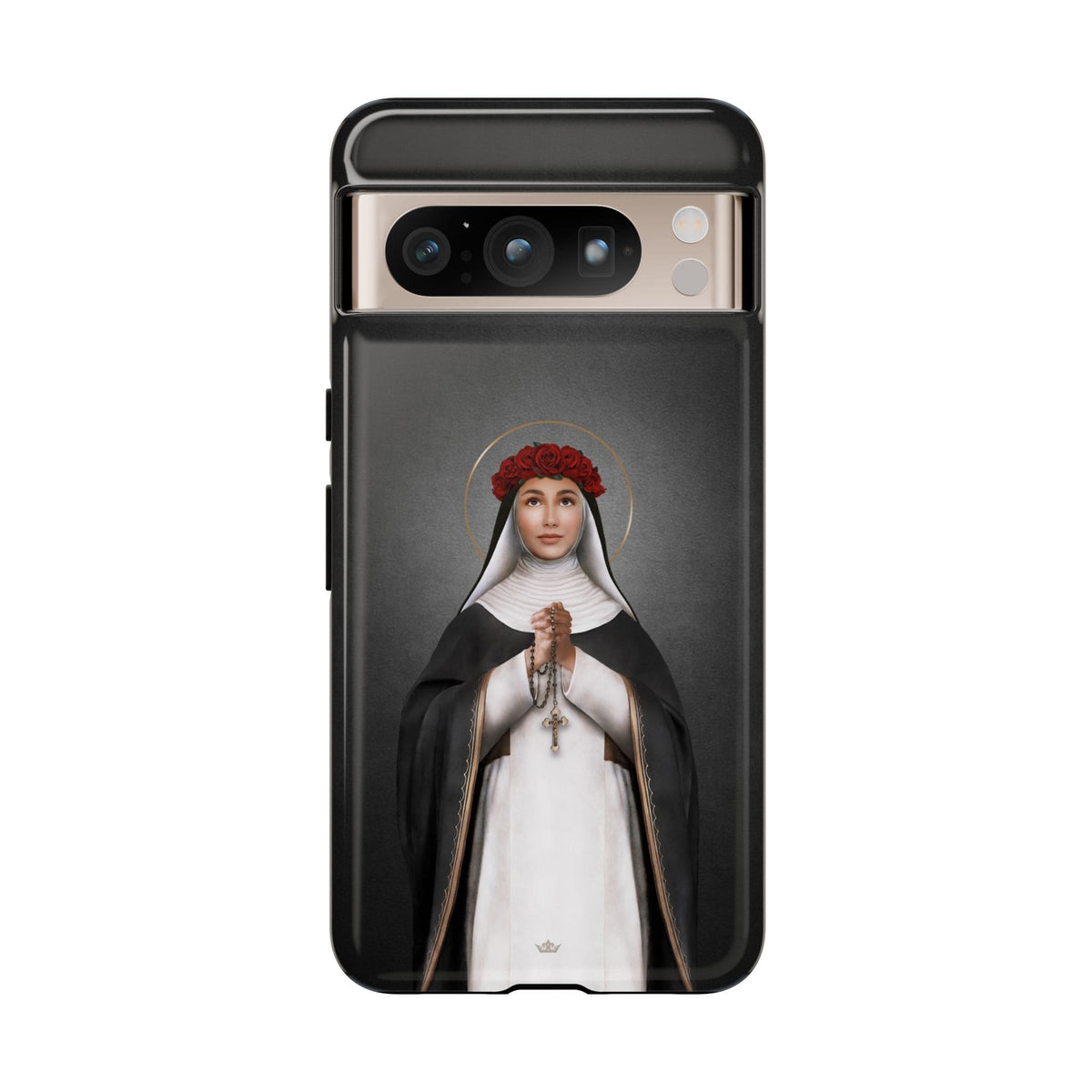 St. Rose of Lima Hard Phone Case (Dark) Copyright VENXARA