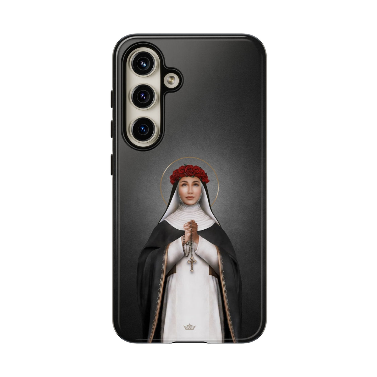 St. Rose of Lima Hard Phone Case (Dark) Copyright VENXARA
