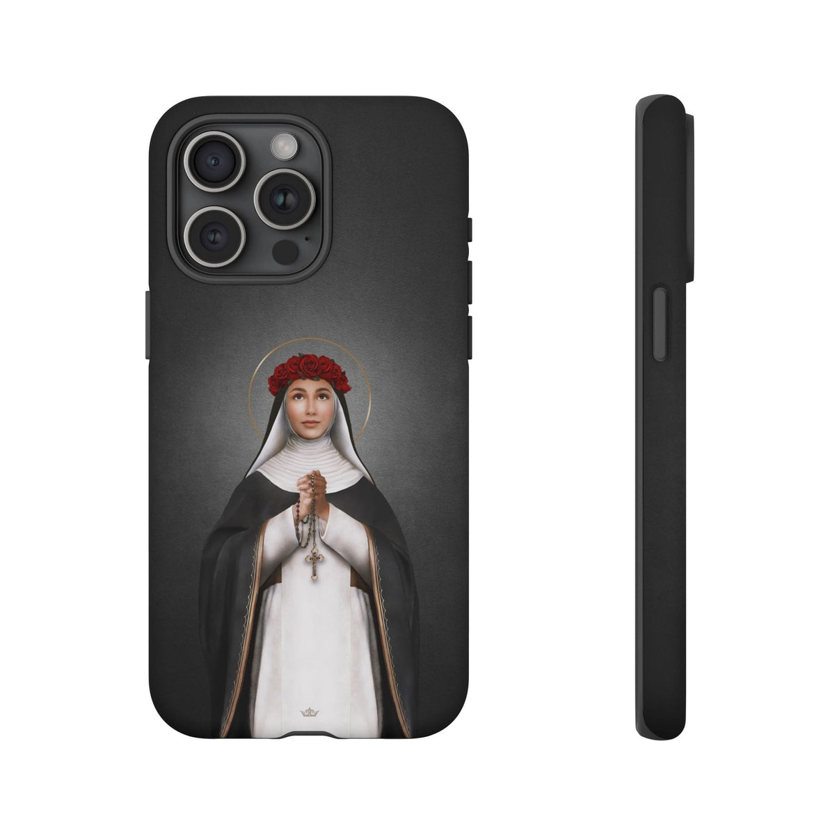 St. Rose of Lima Hard Phone Case (Dark) Copyright VENXARA