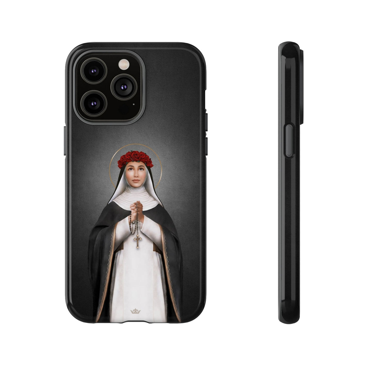 St. Rose of Lima Hard Phone Case (Dark) Copyright VENXARA