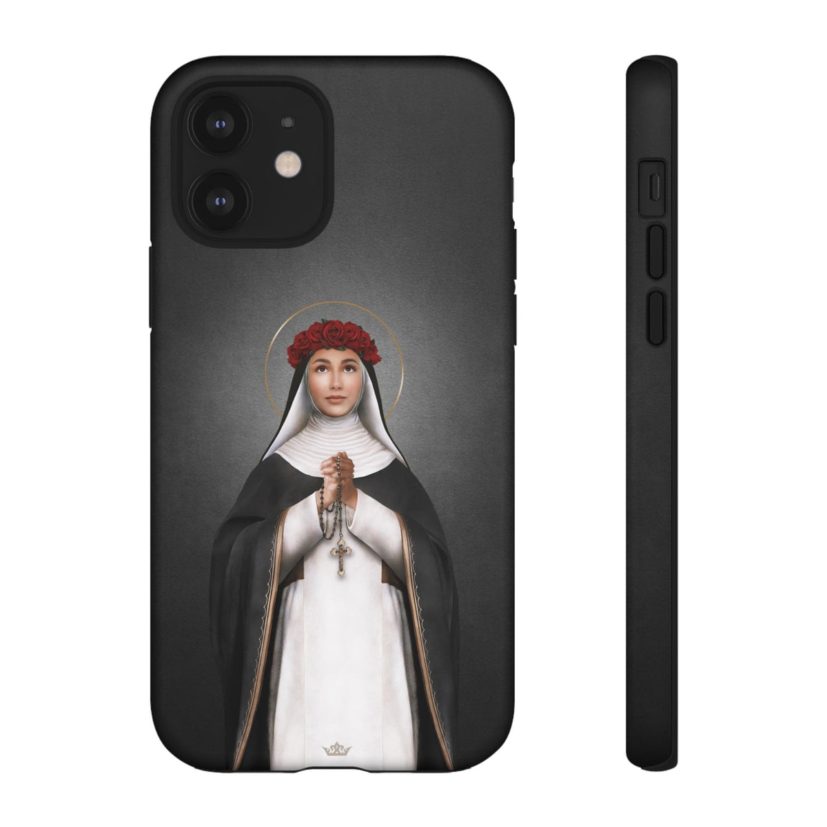 St. Rose of Lima Hard Phone Case (Dark) Copyright VENXARA