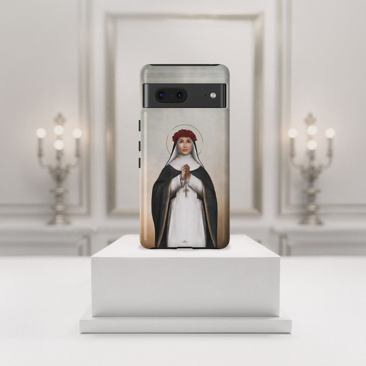 St. Rose of Lima Hard Phone Case (Light) Copyright VENXARA