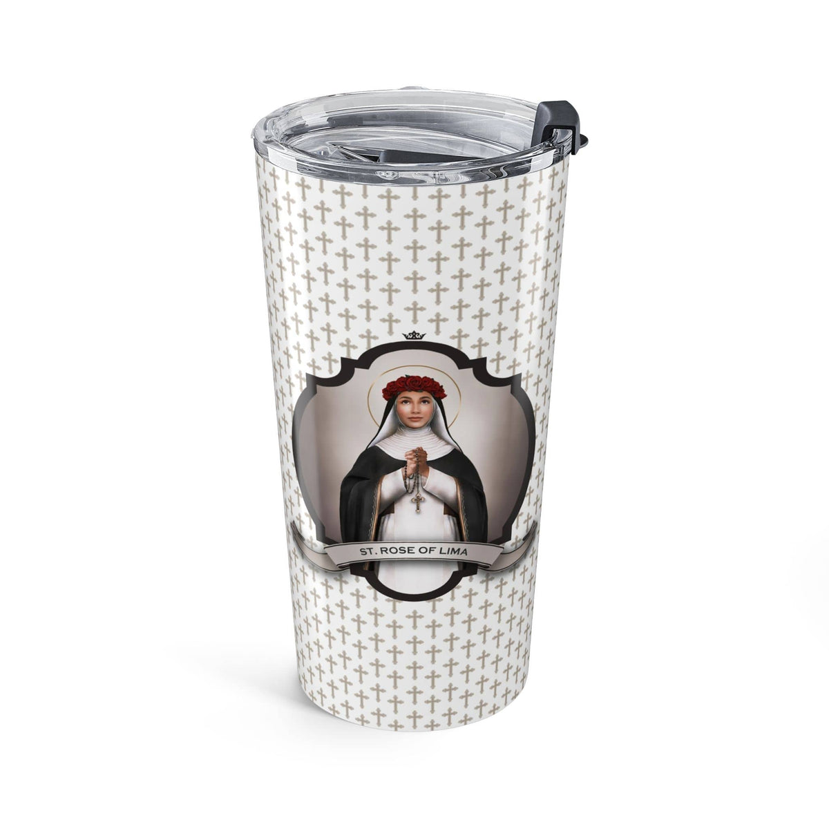 St. Rose of Lima Tumbler (Crosses 20 oz) Copyright VENXARA