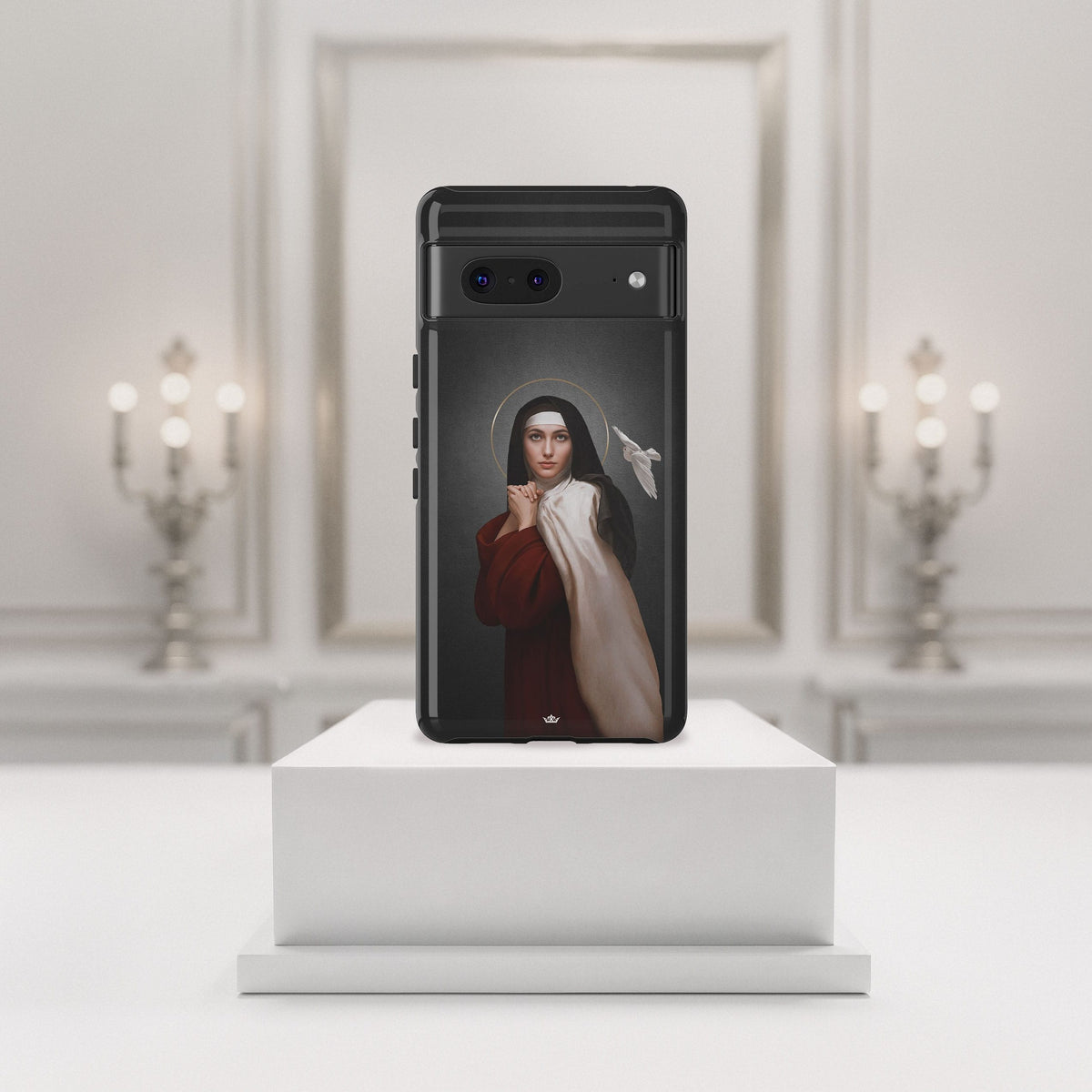 St. Teresa of Avila Hard Phone Case (Dark) Copyright VENXARA