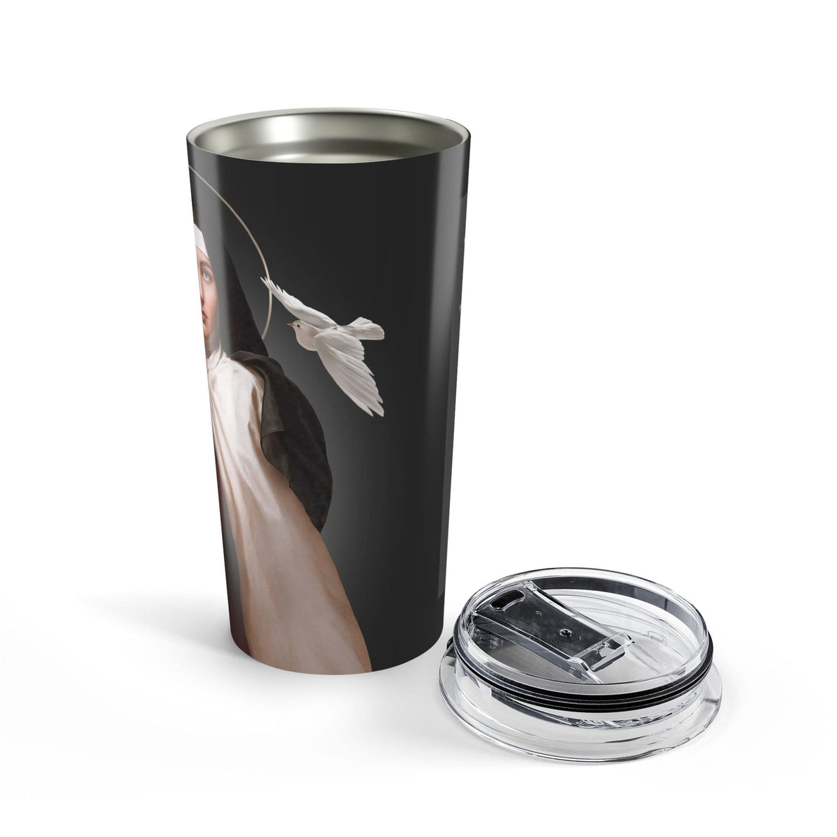 St. Teresa of Avila Lord's Prayer Tumbler (Ash 20 oz) Copyright VENXARA