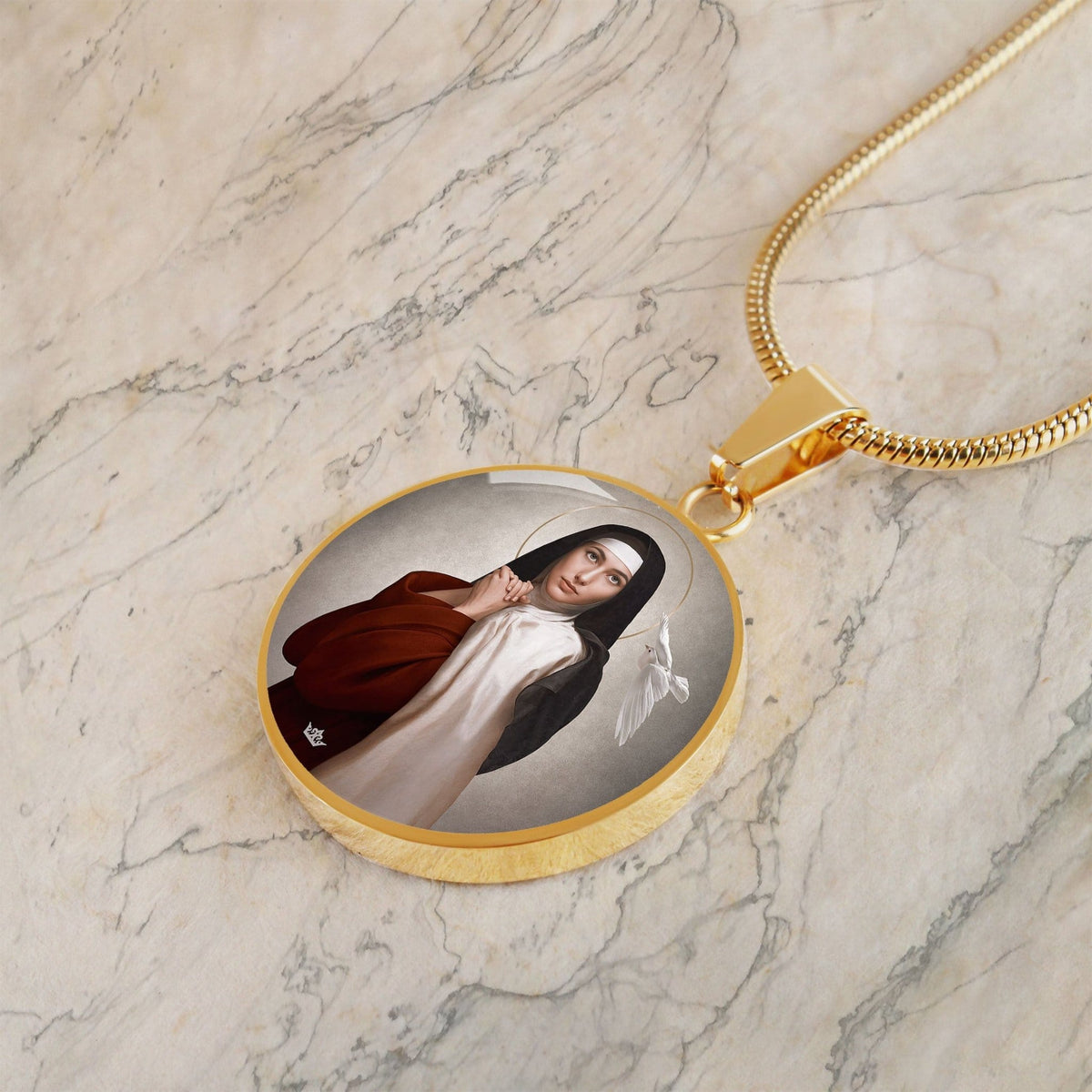 St. Teresa of Avila Pendant Necklace Copyright VENXARA