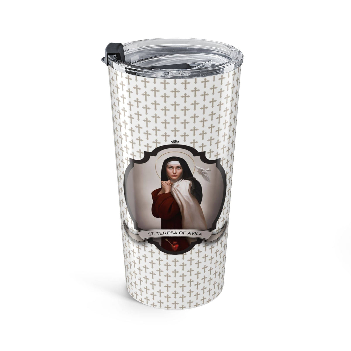 St. Teresa of Avila Tumbler (Crosses 20 oz) Copyright VENXARA