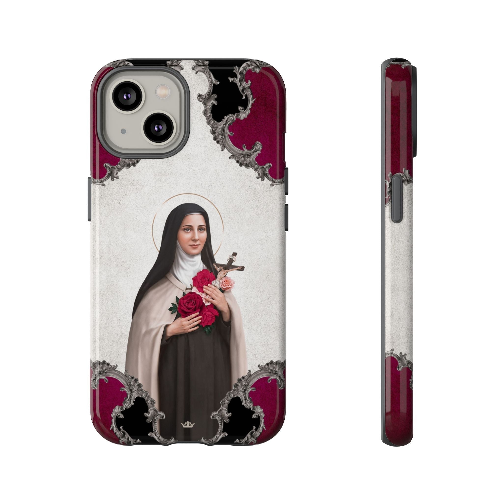 St. Therese of Lisieux Hard Phone Case (Baroque) - Venxara