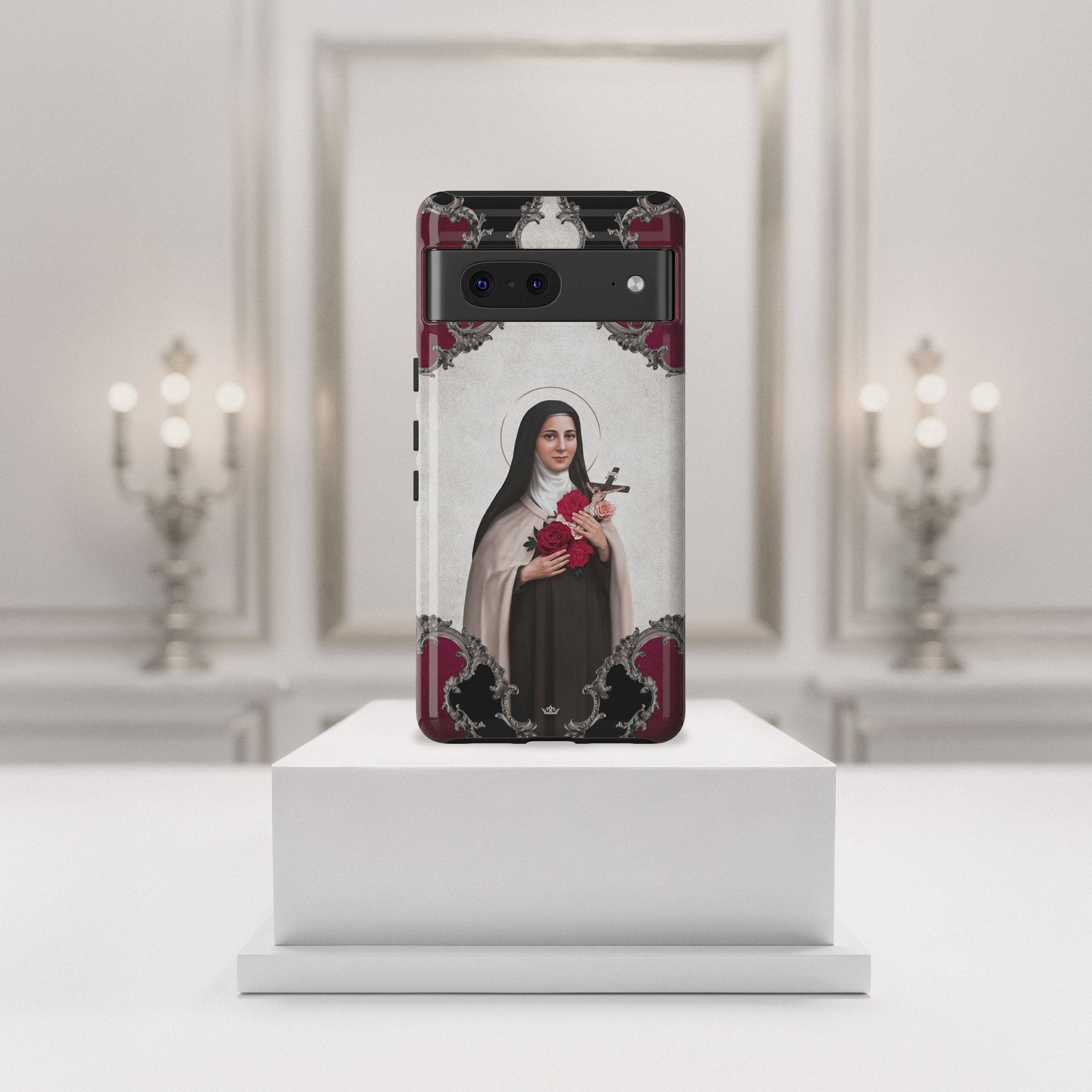 St. Therese of Lisieux Hard Phone Case (Baroque) - Venxara