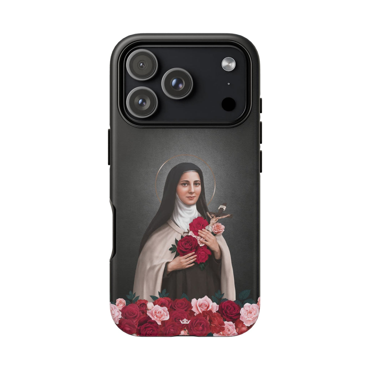 St. Therese of Lisieux Hard Phone Case (Dark) Copyright VENXARA