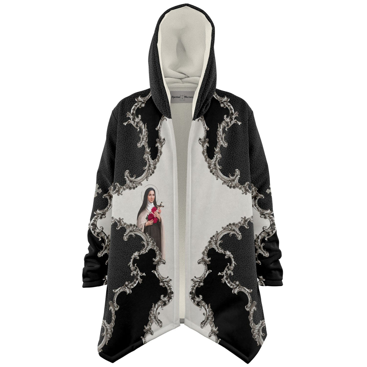 St. Therese of Lisieux Microfleece Cloak (Baroque Leopard) Copyright VENXARA