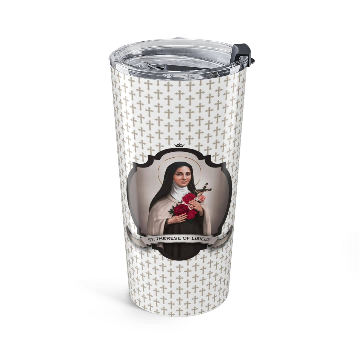 St. Therese of Lisieux Tumbler (Crosses 20 oz) Copyright VENXARA