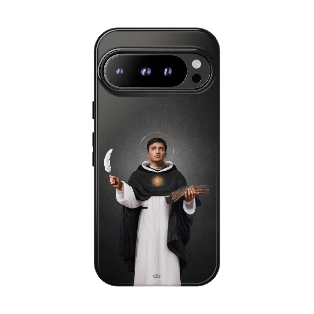 St. Thomas Aquinas Hard Phone Case (Dark) Copyright VENXARA