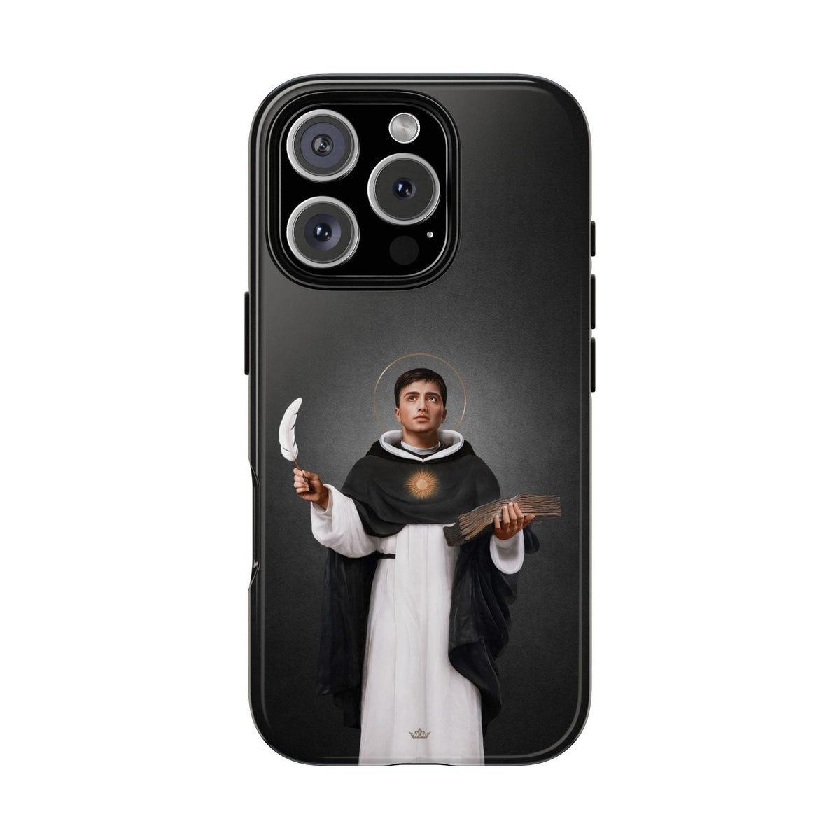 St. Thomas Aquinas Hard Phone Case (Dark) Copyright VENXARA