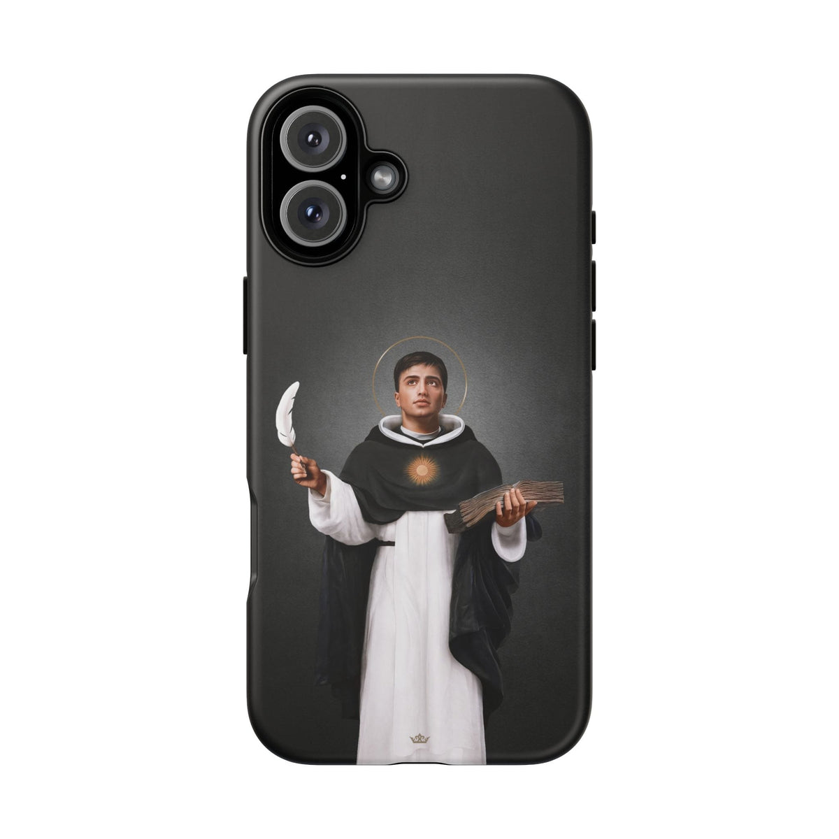 St. Thomas Aquinas Hard Phone Case (Dark) Copyright VENXARA