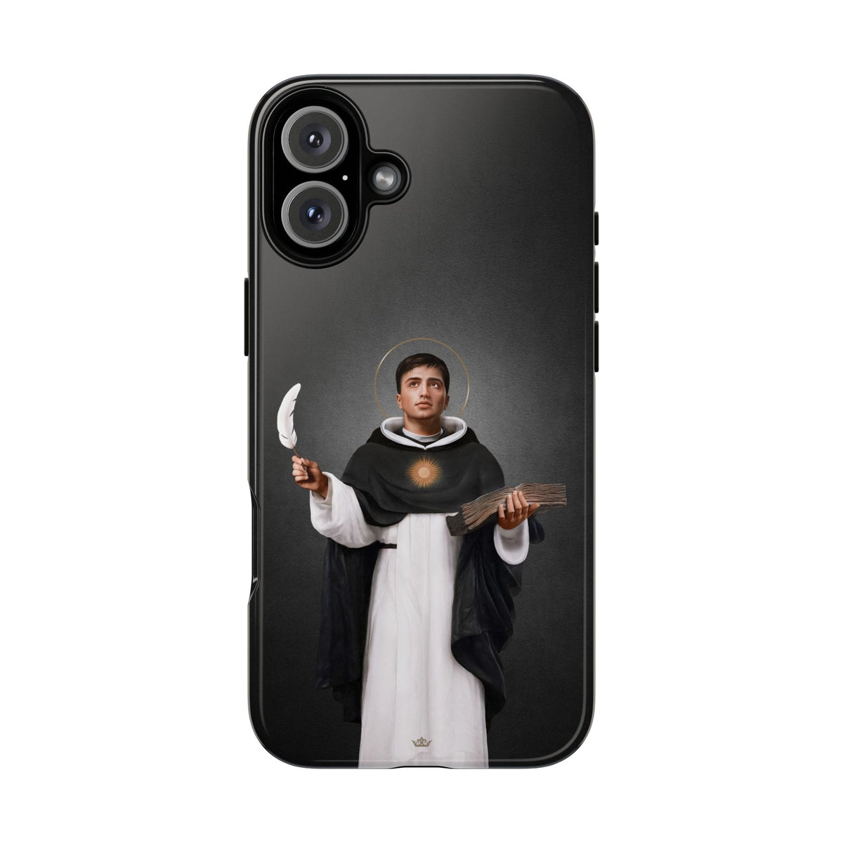 St. Thomas Aquinas Hard Phone Case (Dark) Copyright VENXARA
