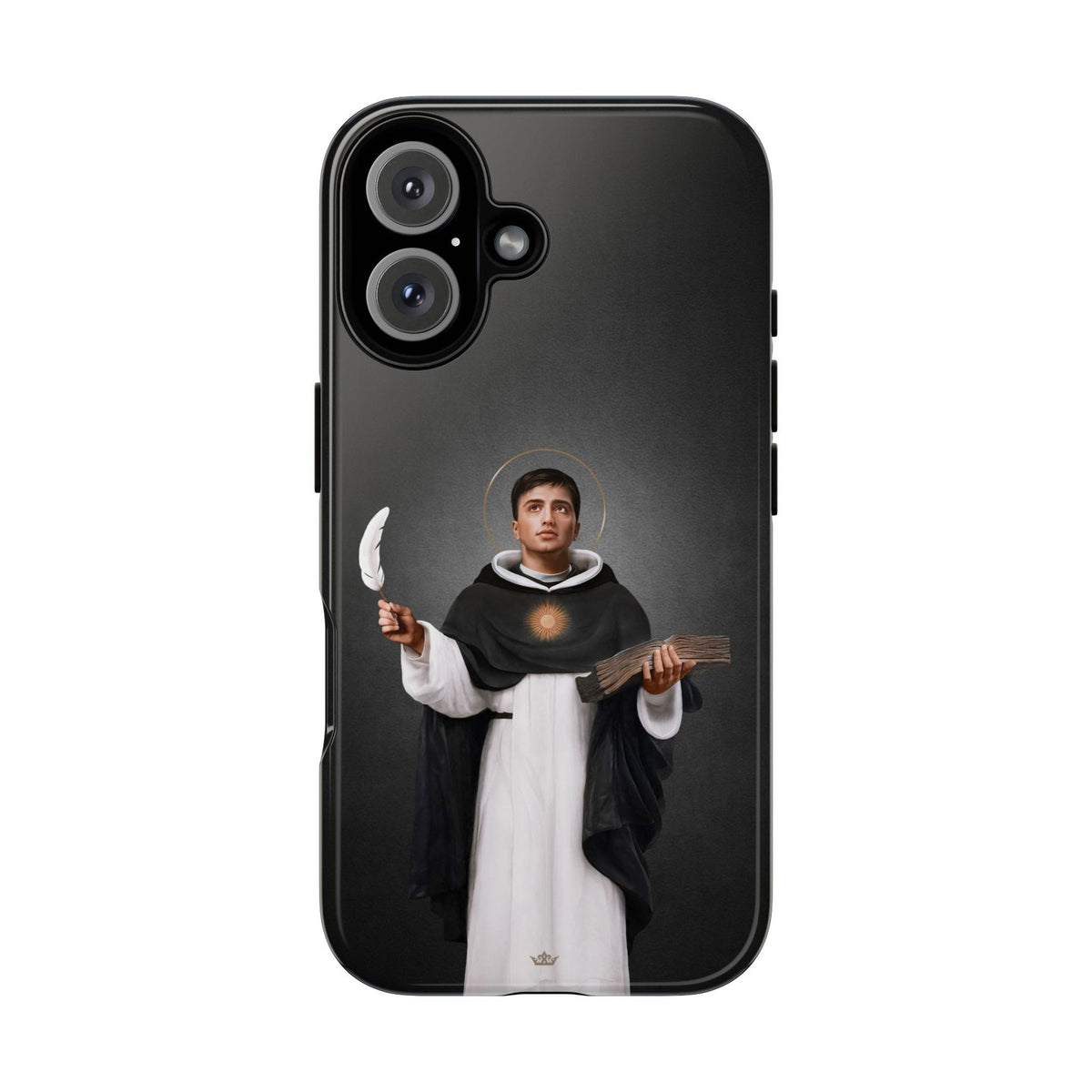 St. Thomas Aquinas Hard Phone Case (Dark) Copyright VENXARA