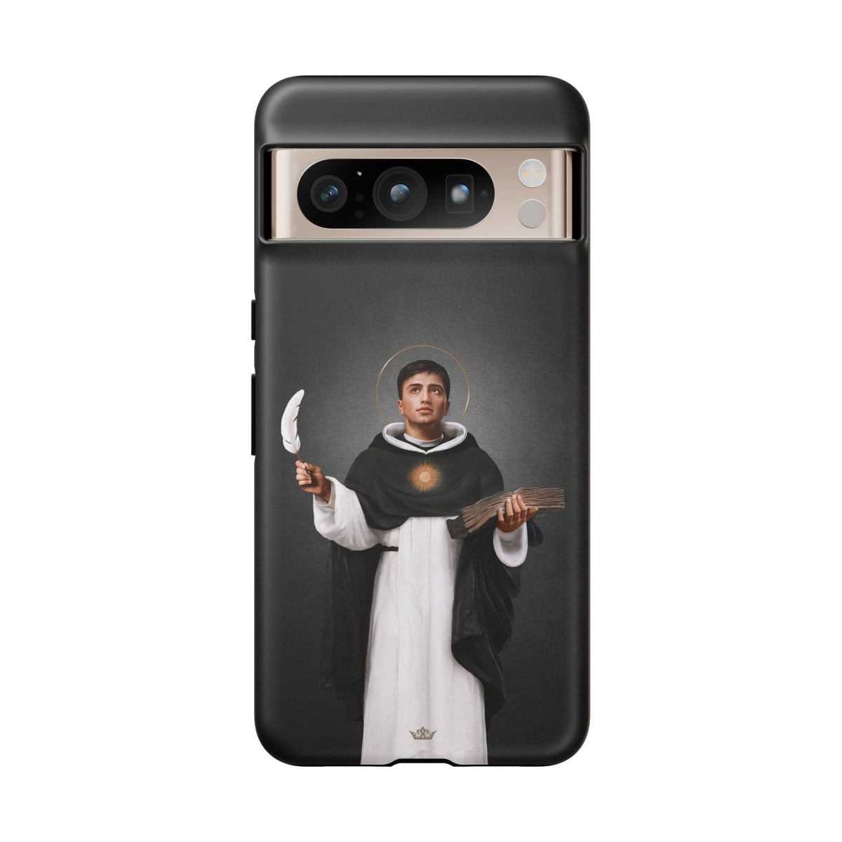 St. Thomas Aquinas Hard Phone Case (Dark) Copyright VENXARA