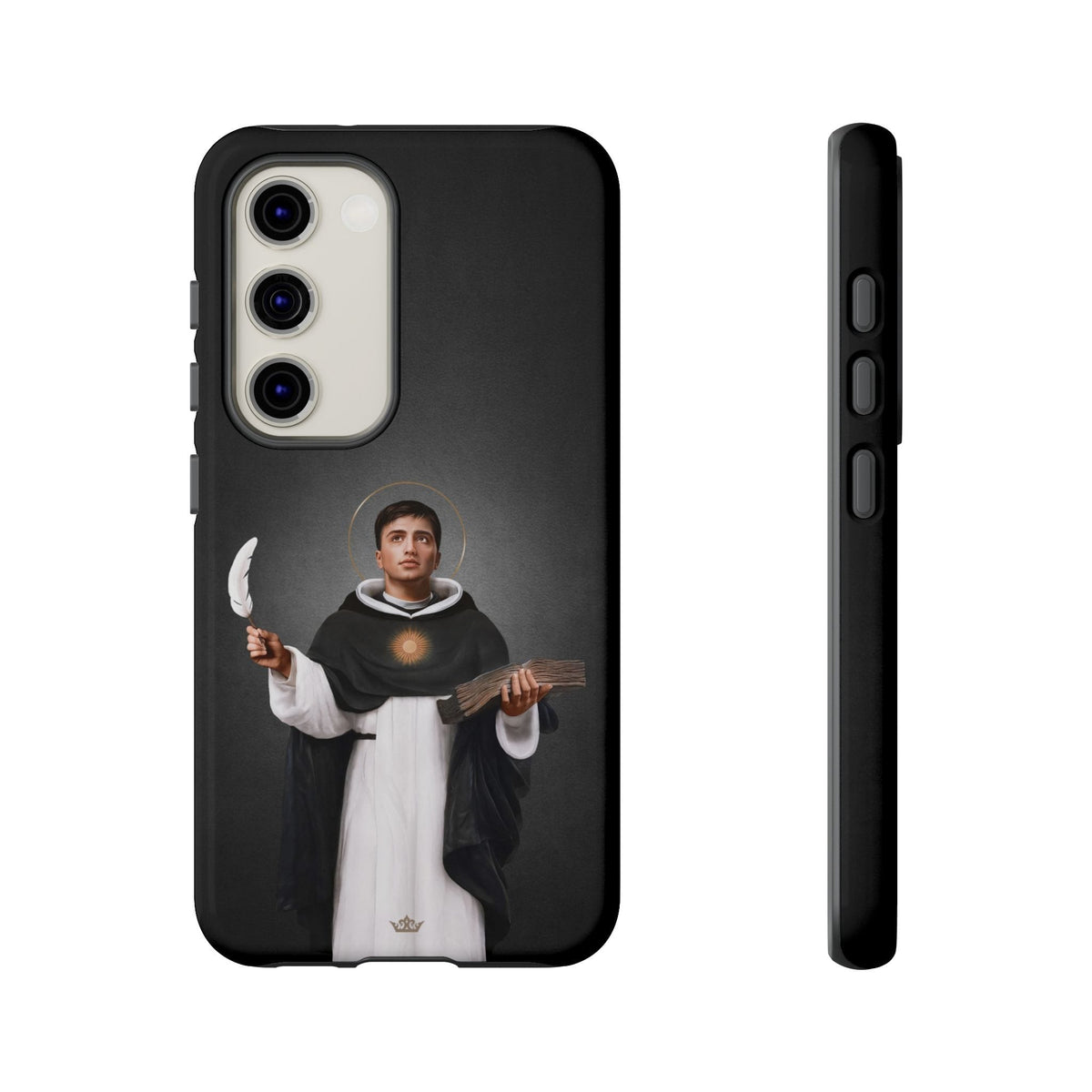 St. Thomas Aquinas Hard Phone Case (Dark) Copyright VENXARA