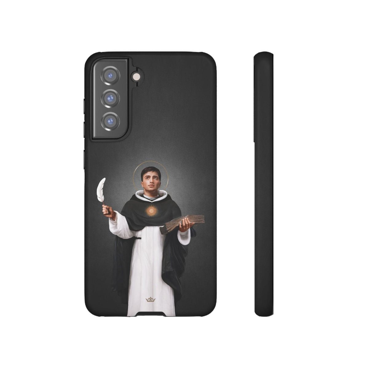 St. Thomas Aquinas Hard Phone Case (Dark) Copyright VENXARA