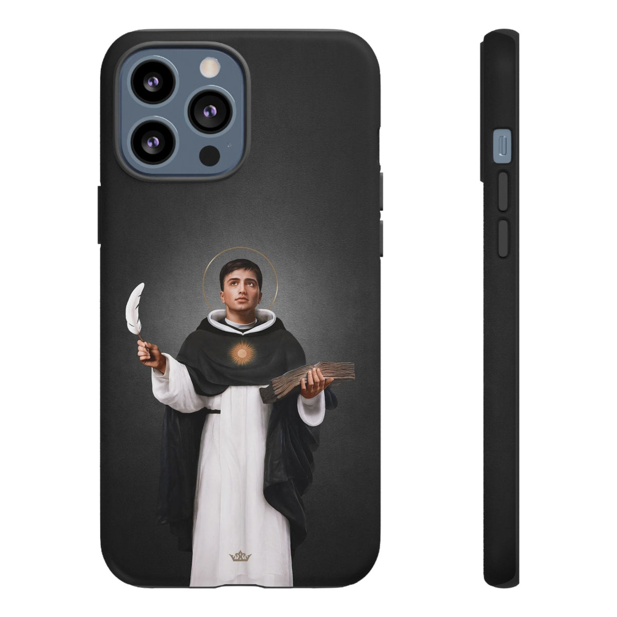 St. Thomas Aquinas Hard Phone Case (Dark) Copyright VENXARA