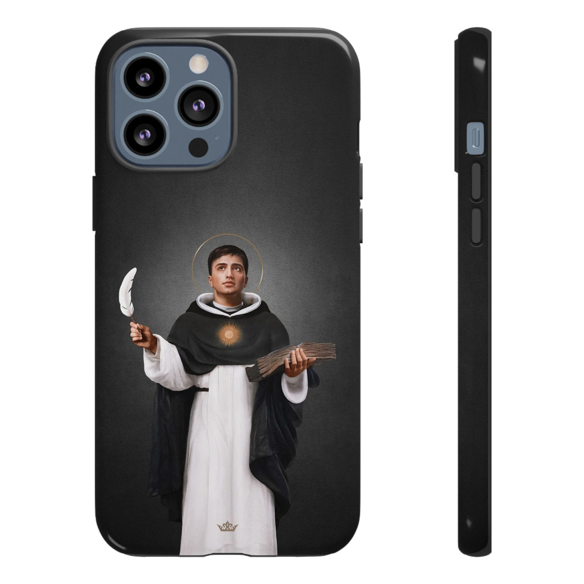 St. Thomas Aquinas Hard Phone Case (Dark) Copyright VENXARA