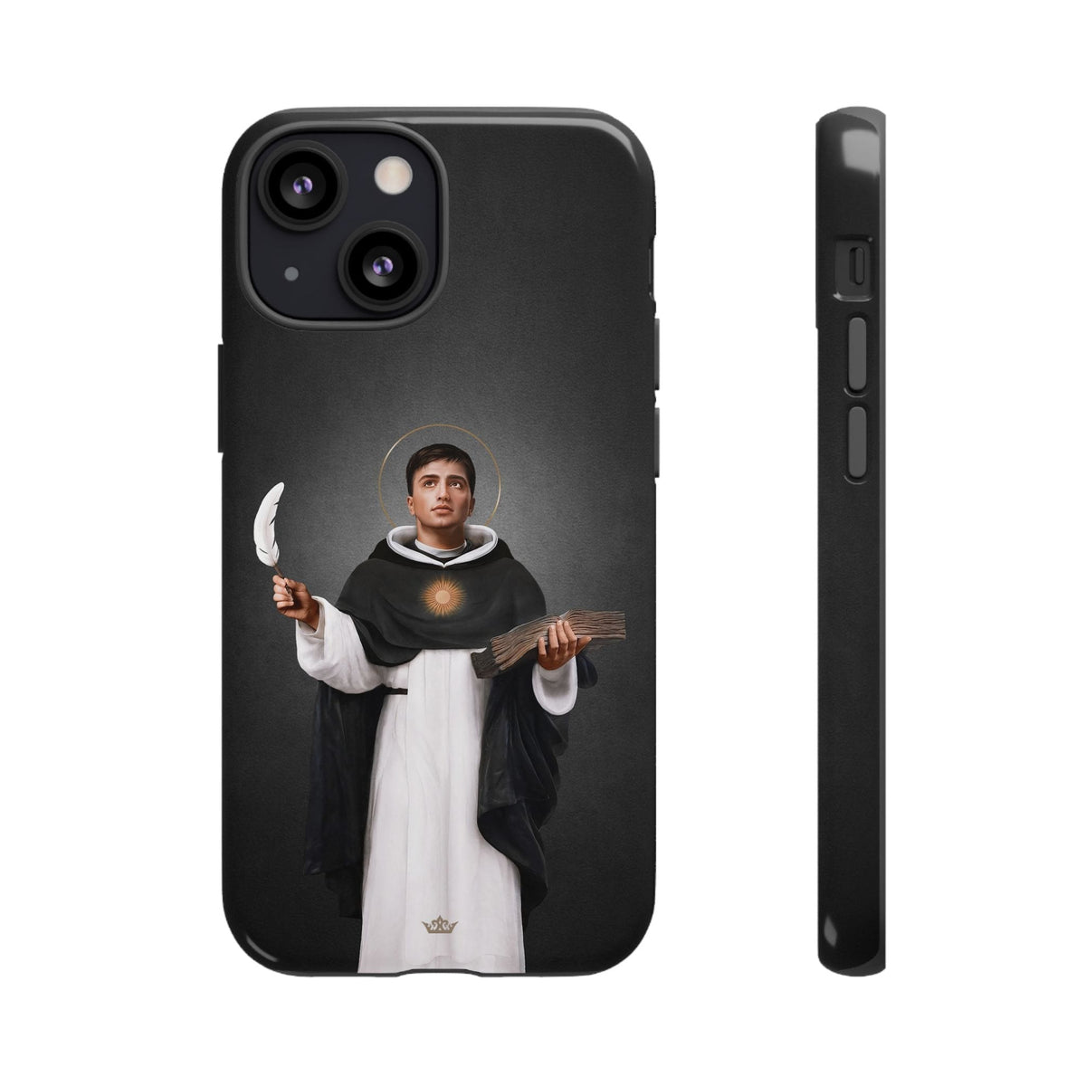 St. Thomas Aquinas Hard Phone Case (Dark) Copyright VENXARA