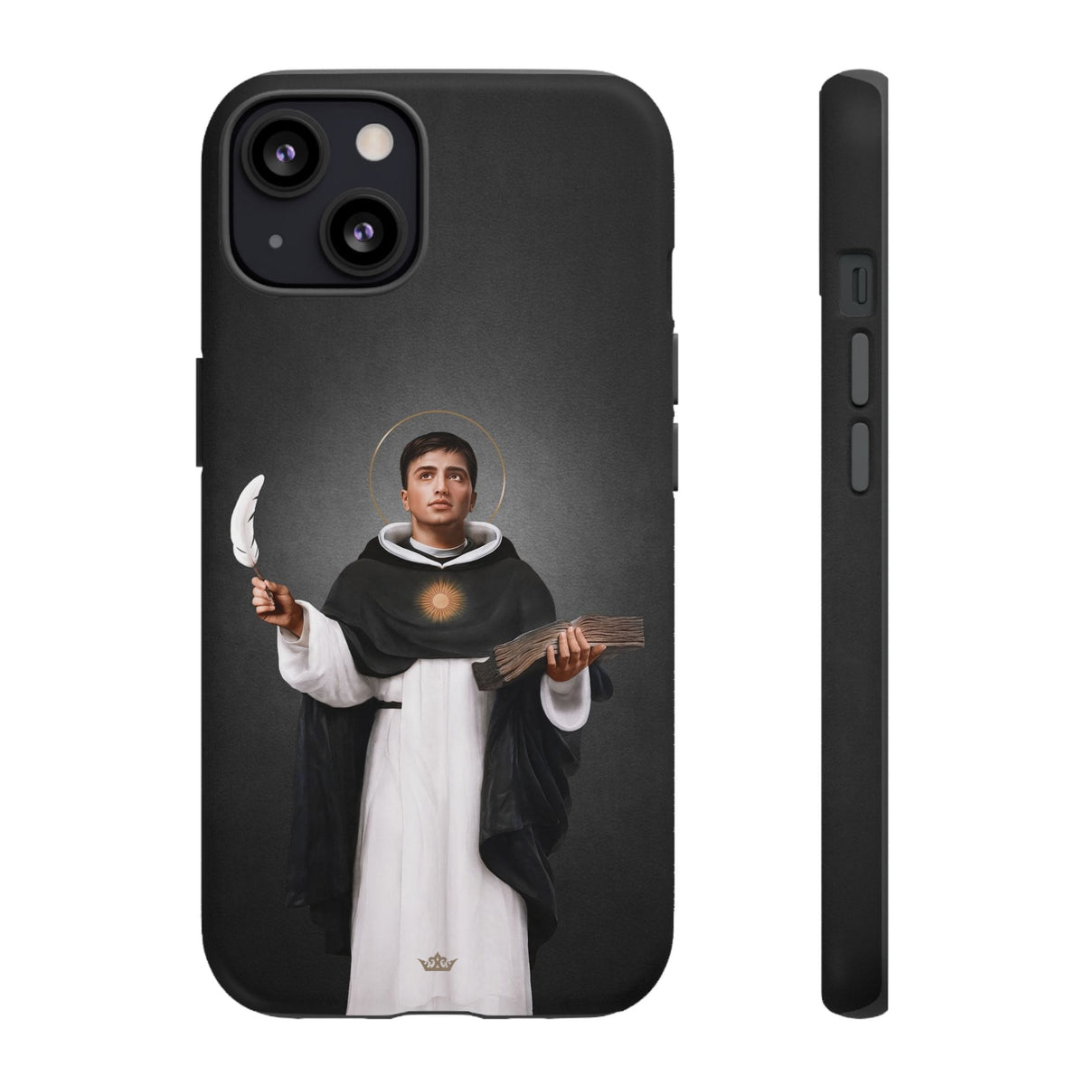 St. Thomas Aquinas Hard Phone Case (Dark) Copyright VENXARA