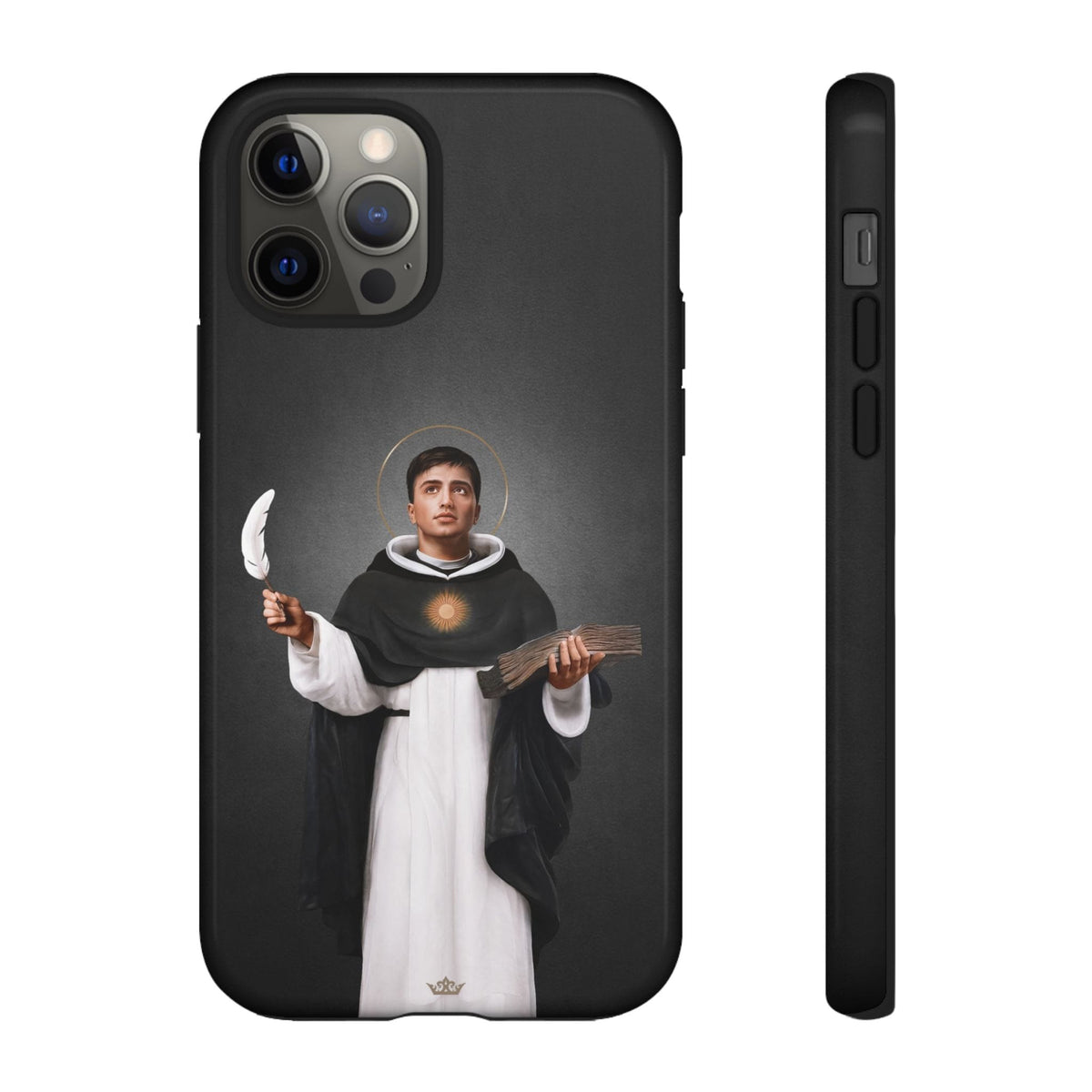 St. Thomas Aquinas Hard Phone Case (Dark) Copyright VENXARA