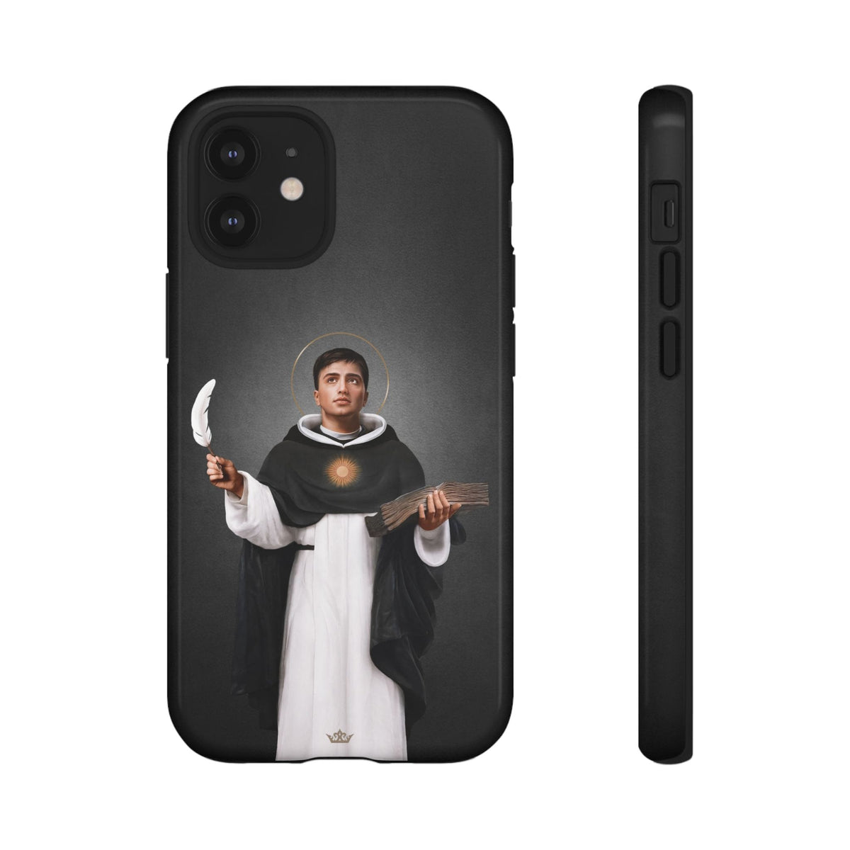 St. Thomas Aquinas Hard Phone Case (Dark) Copyright VENXARA