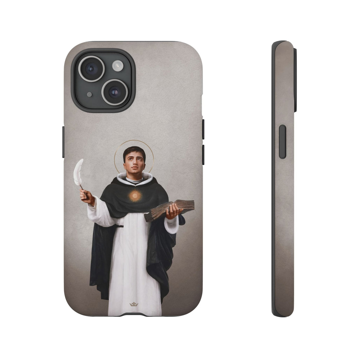 St. Thomas Aquinas Hard Phone Case (Light) Copyright VENXARA