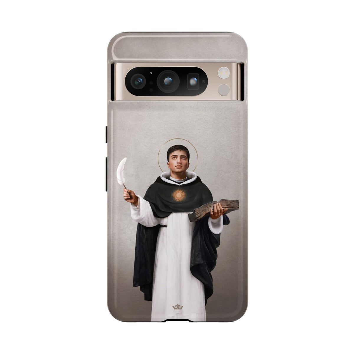 St. Thomas Aquinas Hard Phone Case (Light) Copyright VENXARA