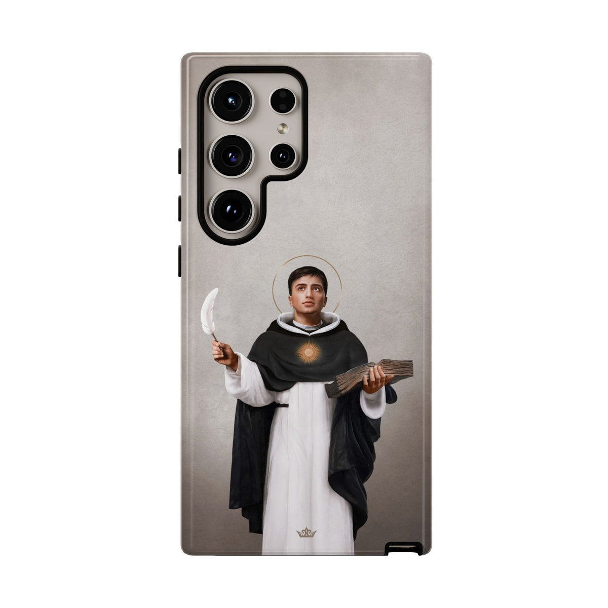 St. Thomas Aquinas Hard Phone Case (Light) Copyright VENXARA