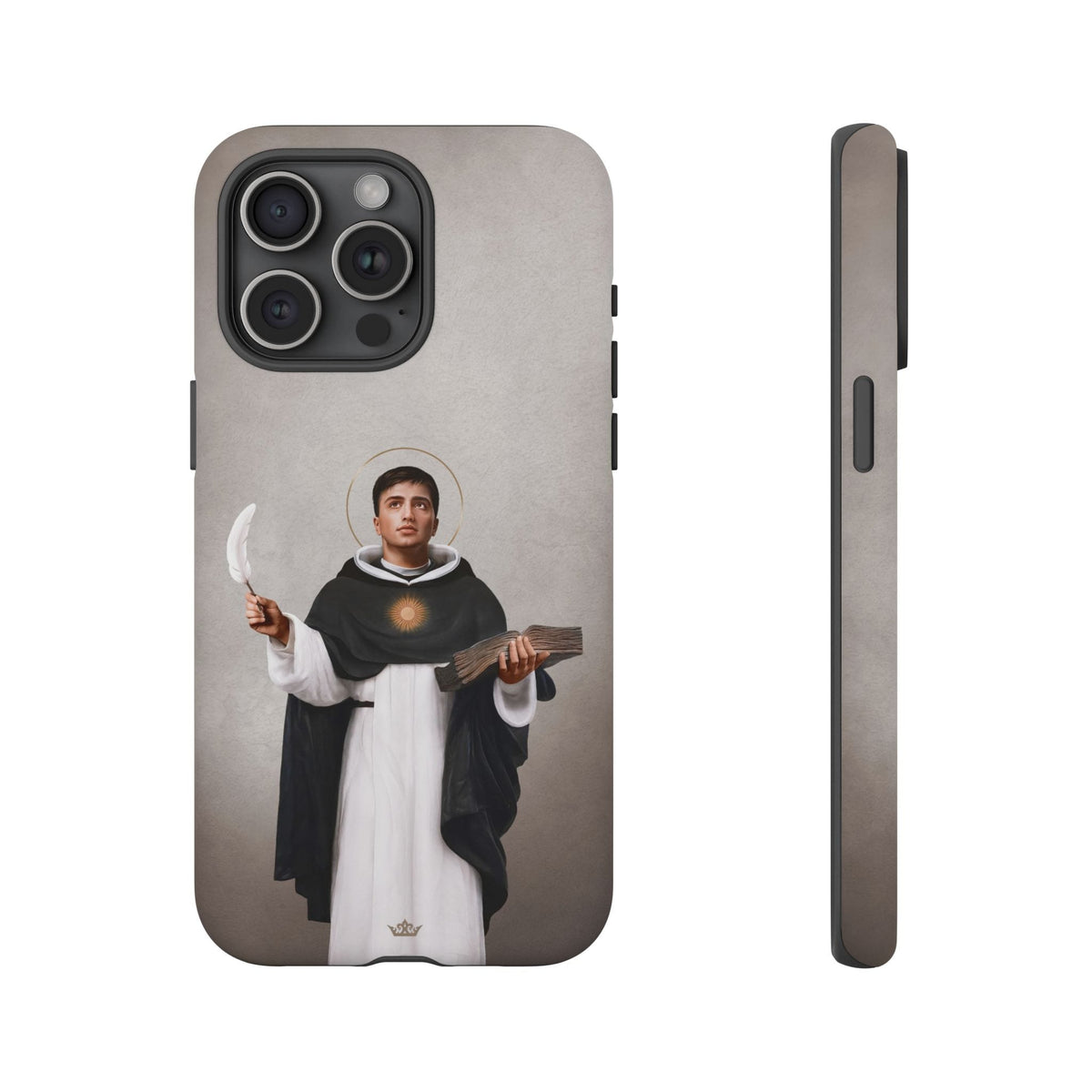 St. Thomas Aquinas Hard Phone Case (Light) Copyright VENXARA