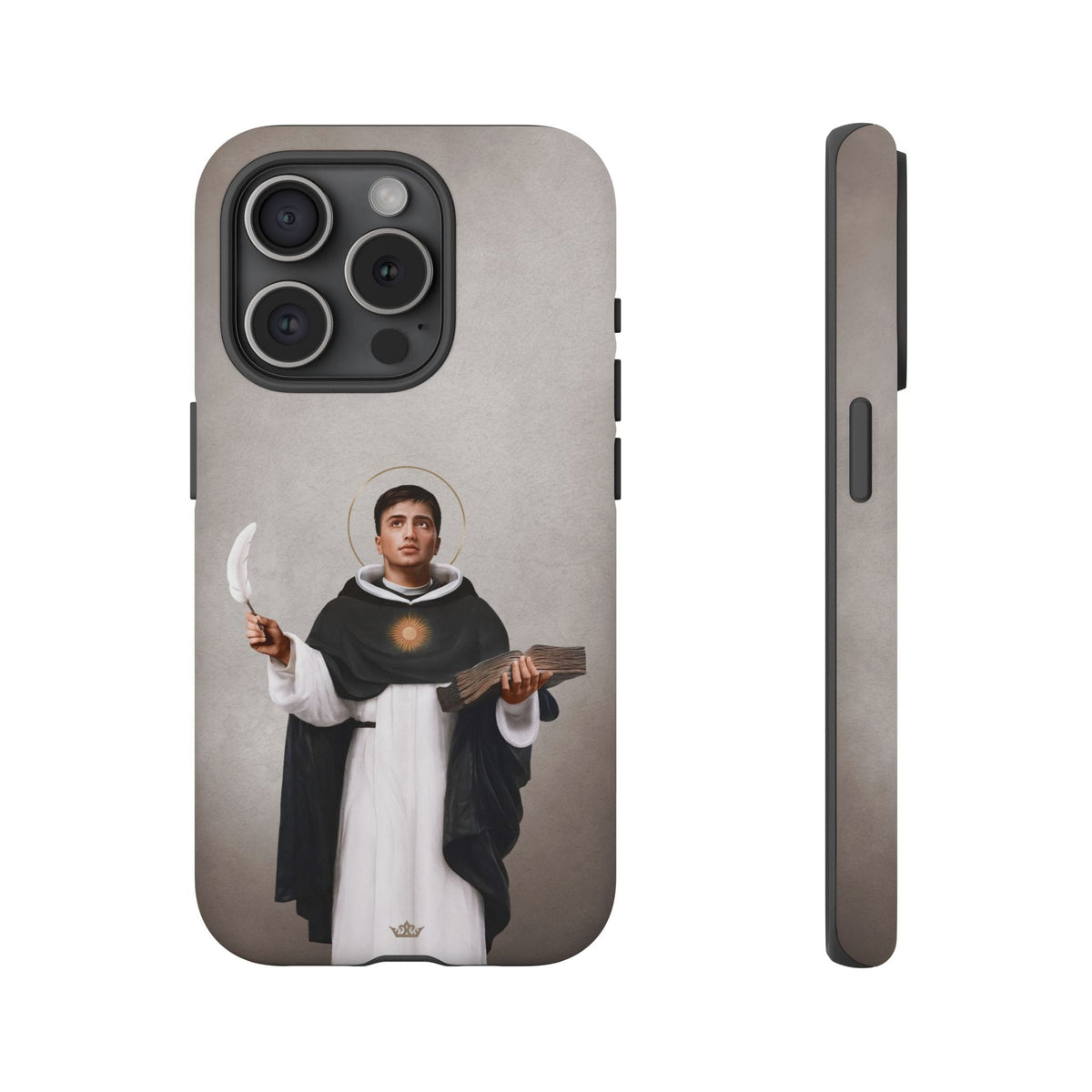 St. Thomas Aquinas Hard Phone Case (Light) Copyright VENXARA