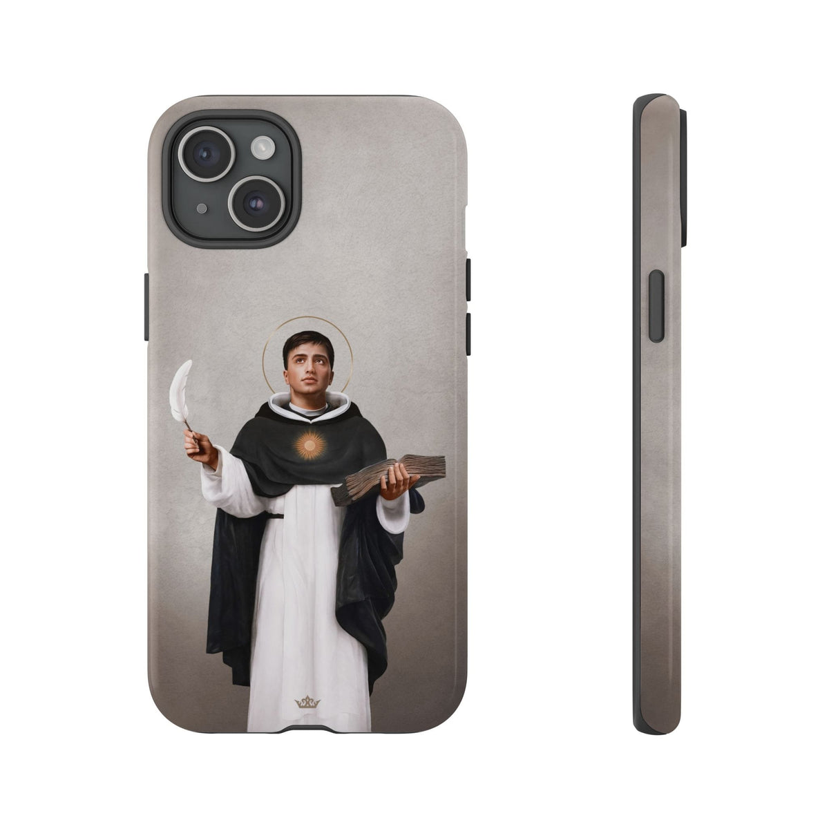 St. Thomas Aquinas Hard Phone Case (Light) Copyright VENXARA