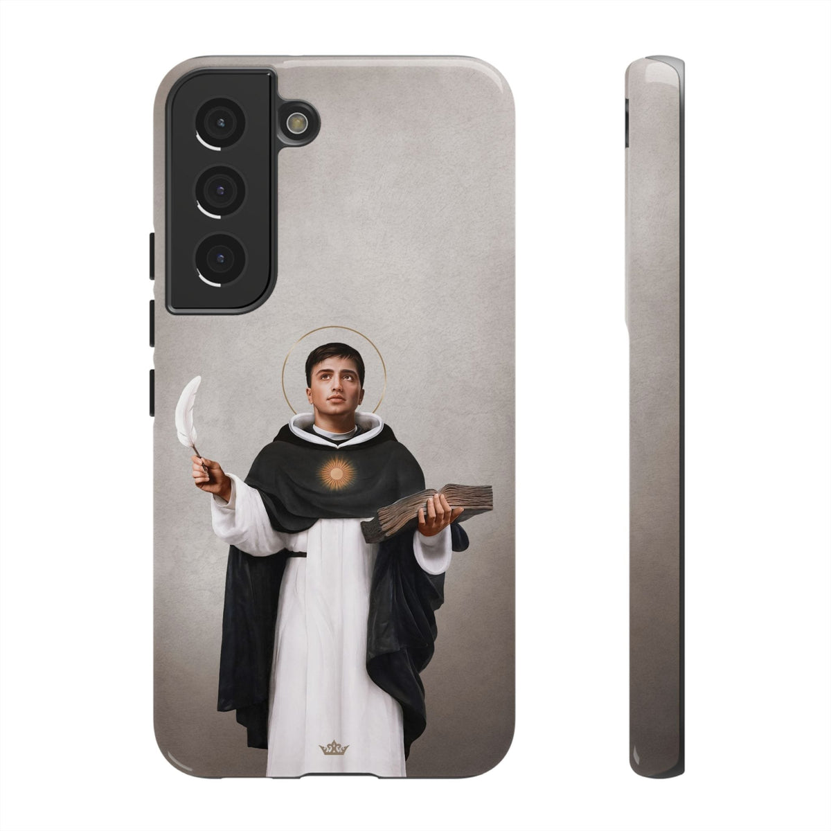 St. Thomas Aquinas Hard Phone Case (Light) Copyright VENXARA