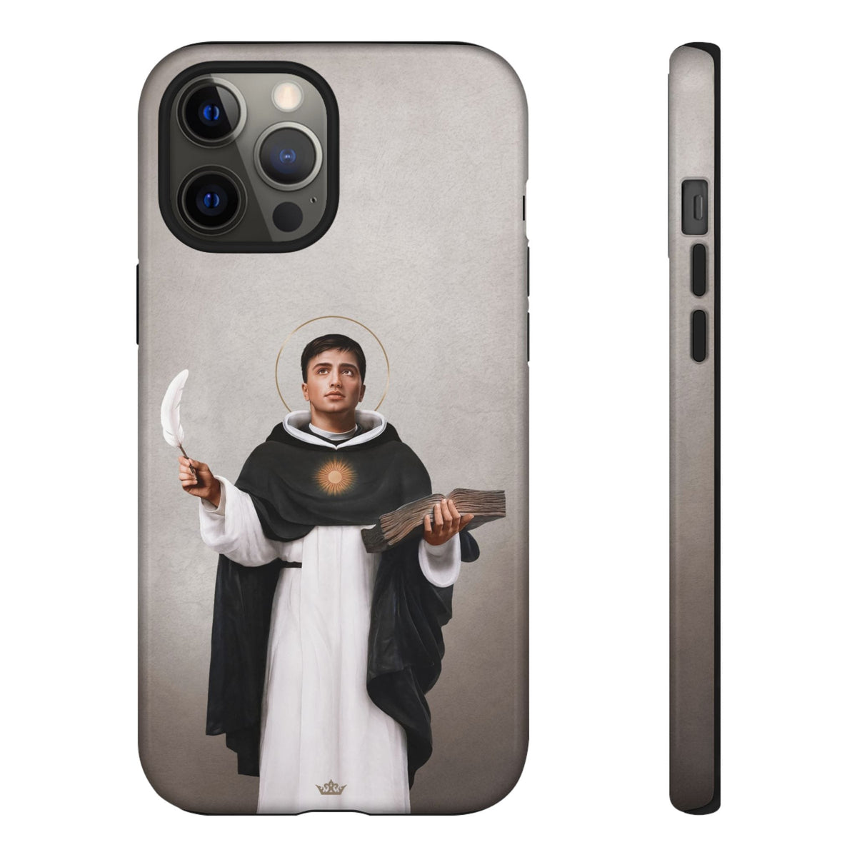 St. Thomas Aquinas Hard Phone Case (Light) Copyright VENXARA