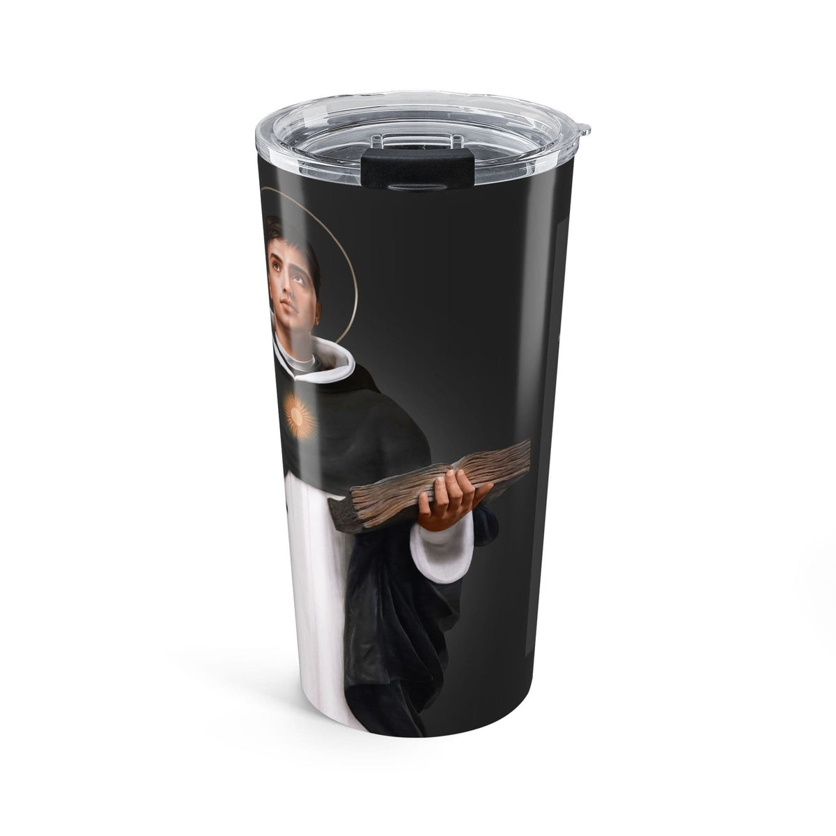 St. Thomas Aquinas Lord's Prayer Tumbler (Ash 20 oz) Copyright VENXARA