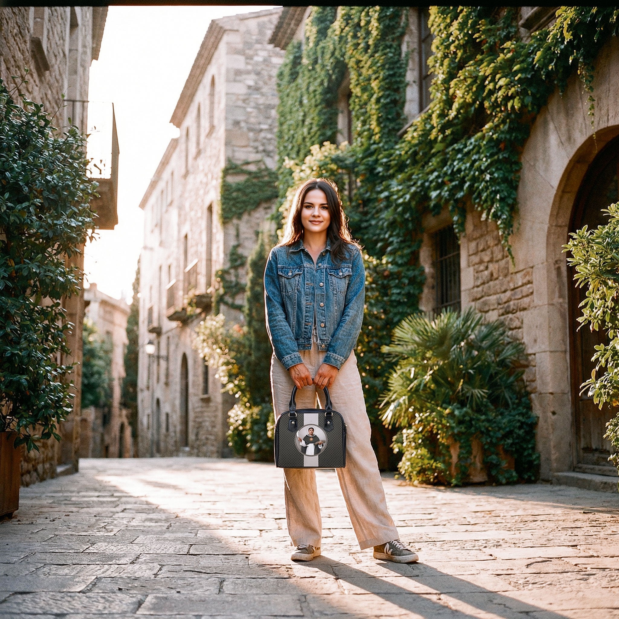 St. Thomas Aquinas Medallion Handbag - Venxara