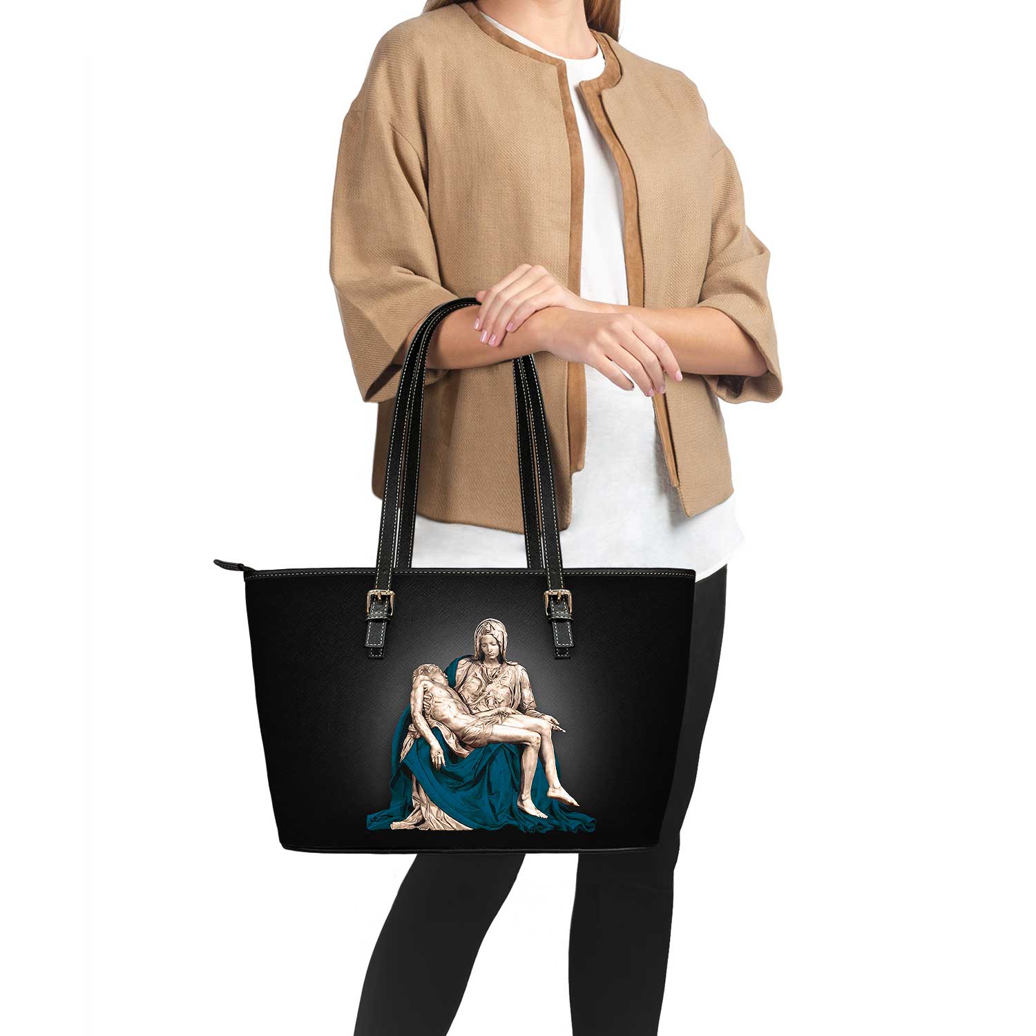 The Pieta Tote Bag (Black) - VENXARA®