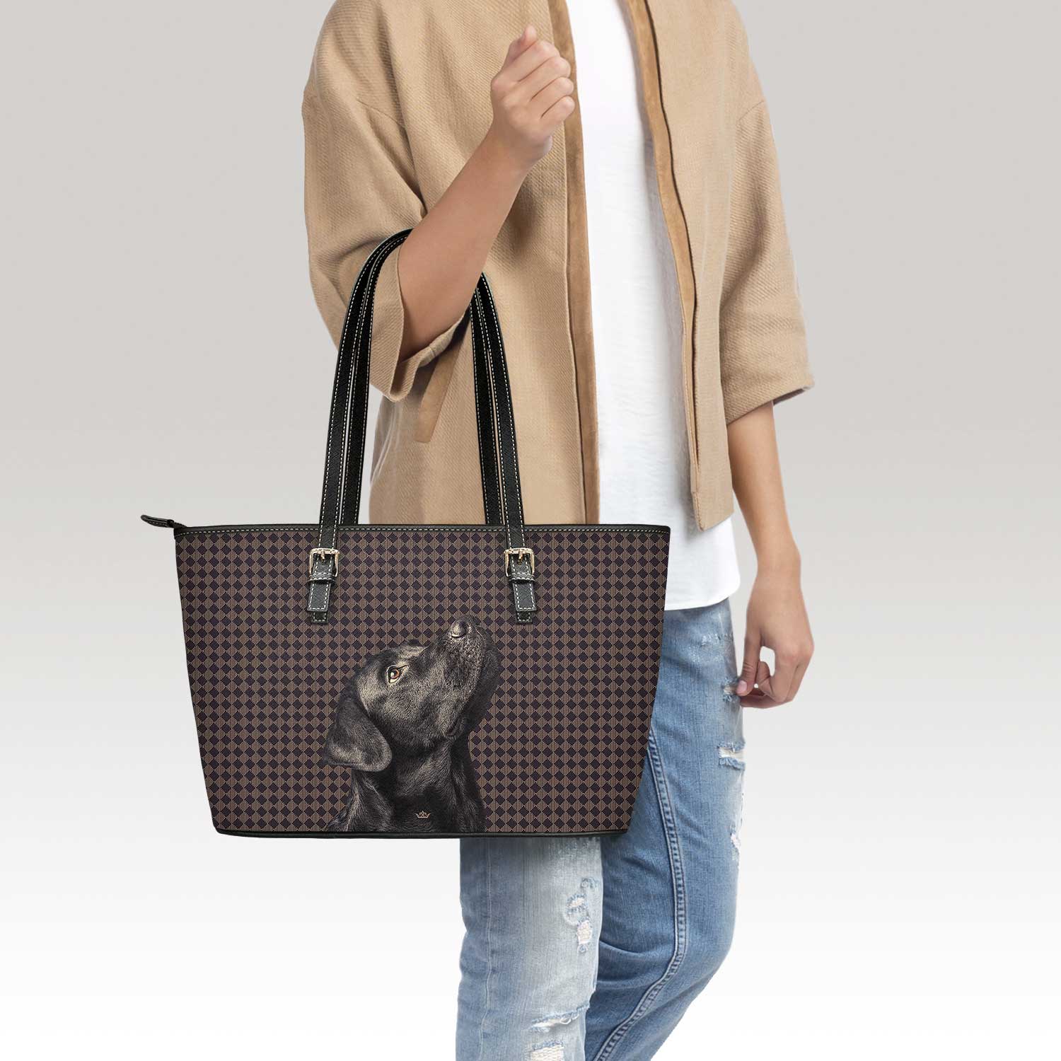 Zulu Tote Bag (Chequered Cocoa) - VENXARA®